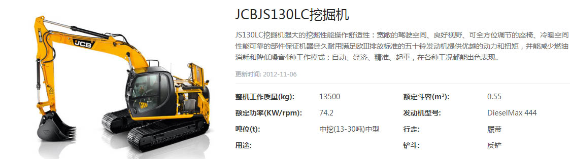 挖掘機中臂油缸修理包JCB130